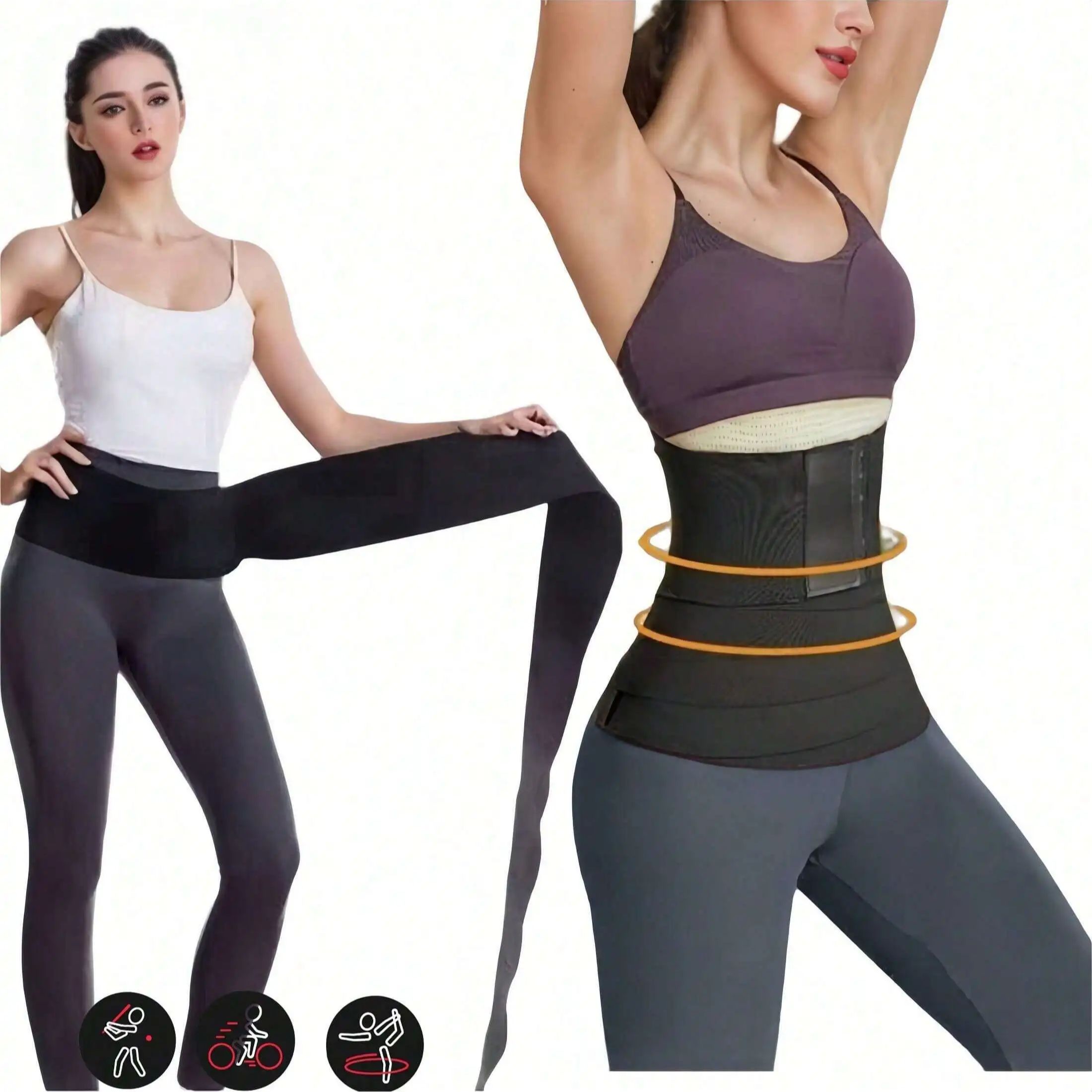 Pull Up Assist Band - Kadın Bel Bandajı Sarıcı İnceltici 118