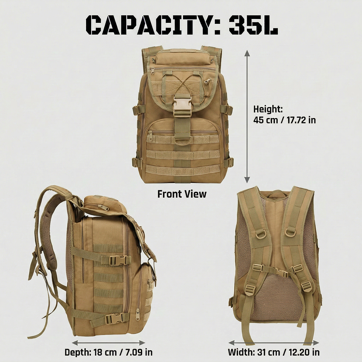 MOLLE Sistemli ve Pürüzsüz Fer - Crossfit Gear Men incelemesi ve fiyatı